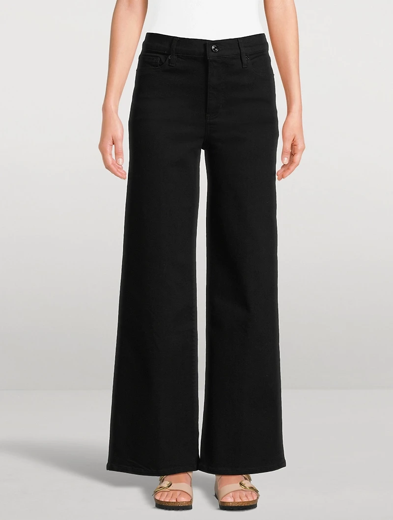 Le Slim Palazzo Wide-Leg Jeans