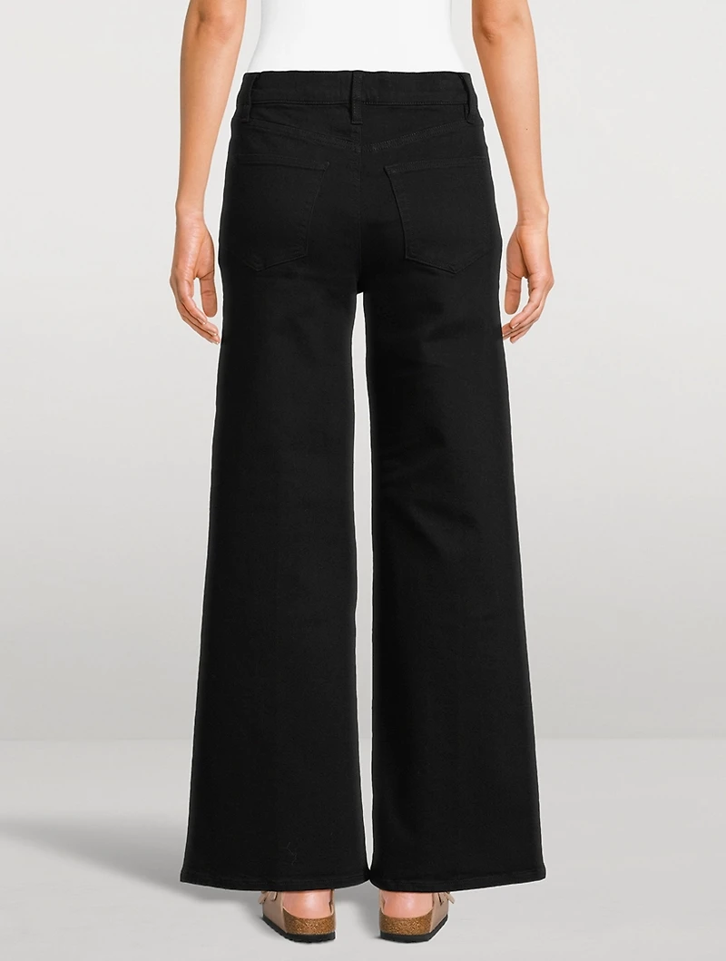 Le Slim Palazzo Wide-Leg Jeans