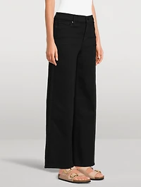 Le Slim Palazzo Wide-Leg Jeans
