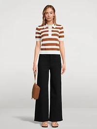 Le Slim Palazzo Wide-Leg Jeans