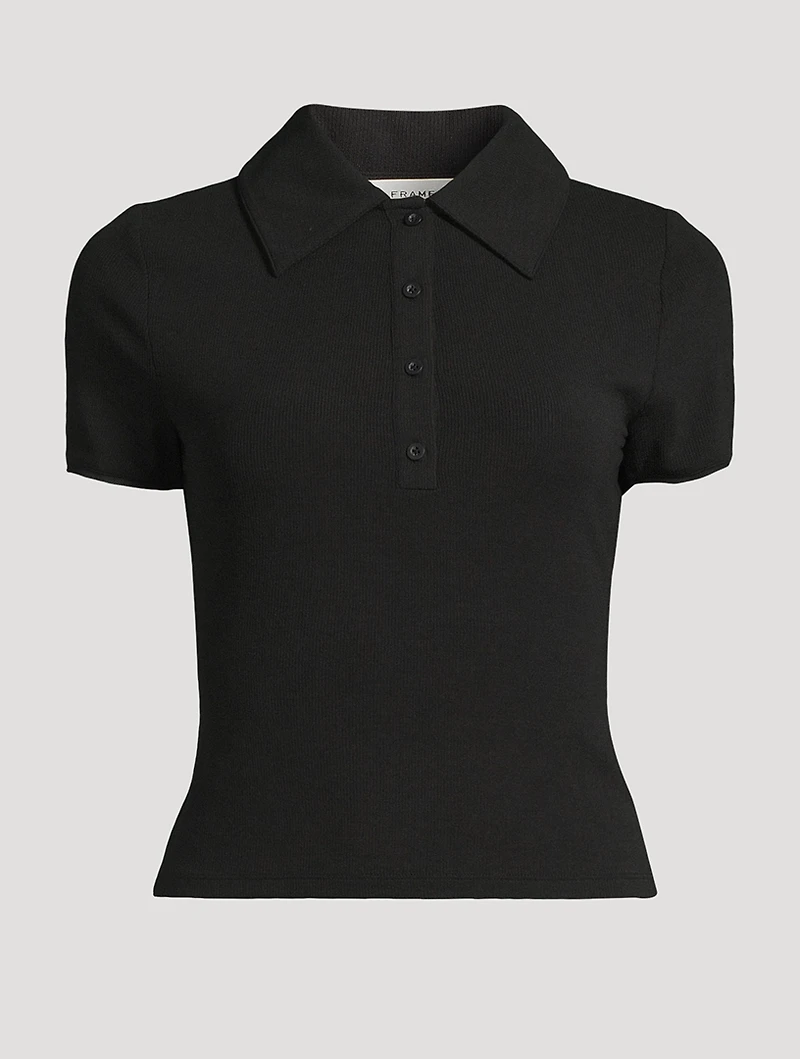 The Mesh-Trimmed Polo Shirt