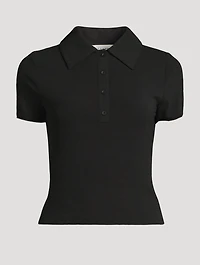 The Mesh-Trimmed Polo Shirt