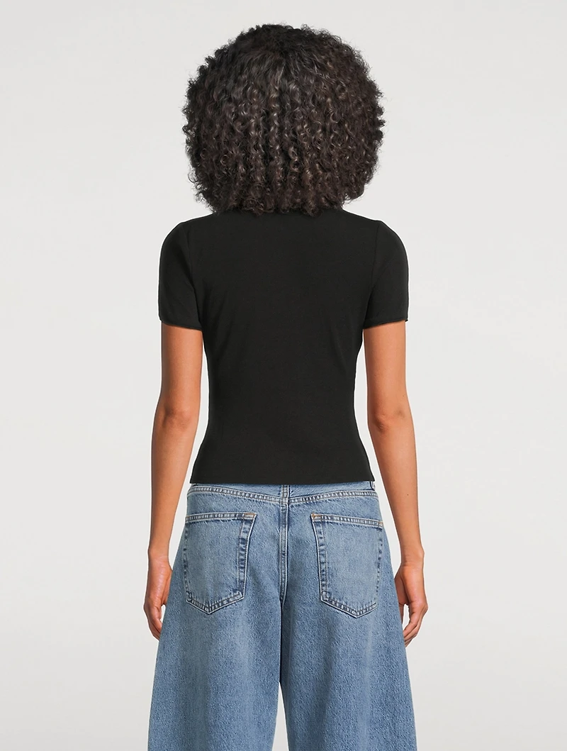 The Mesh-Trimmed Polo Shirt