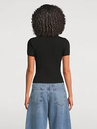 The Mesh-Trimmed Polo Shirt