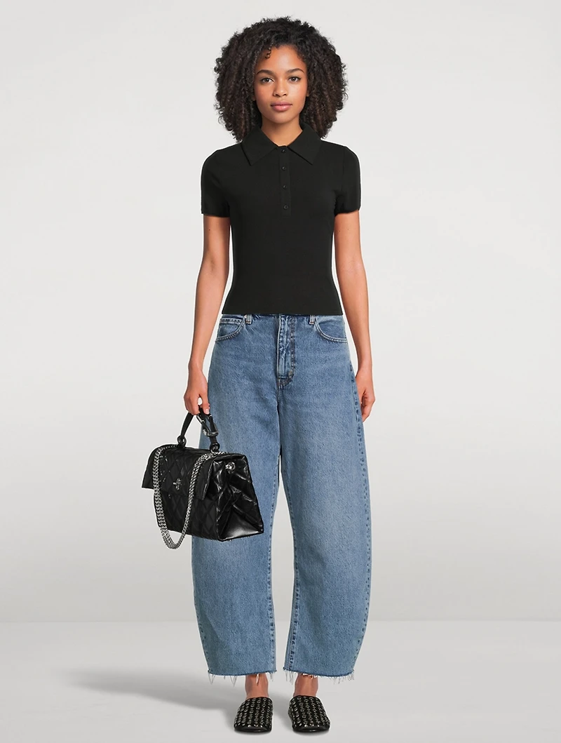 The Mesh-Trimmed Polo Shirt