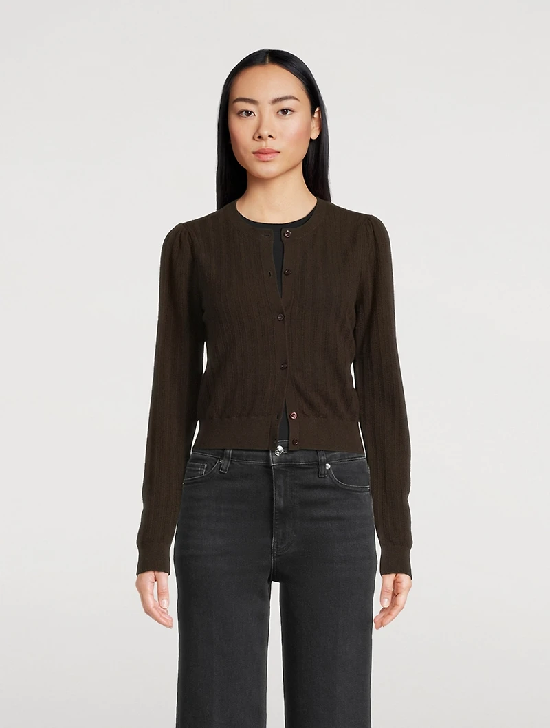 The Ladder Pointelle Cashmere Sweater