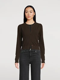 The Ladder Pointelle Cashmere Sweater
