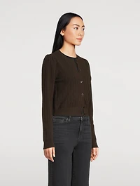 The Ladder Pointelle Cashmere Sweater