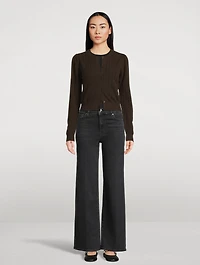The Ladder Pointelle Cashmere Sweater