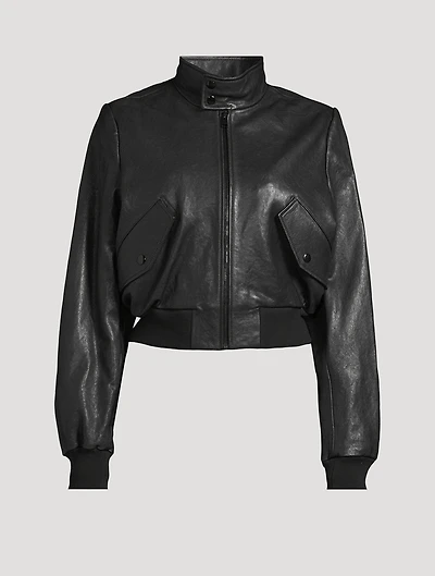 Harrington Leather Bomber Jacket
