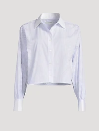 The Charles Poplin Shirt Pinstripe Print