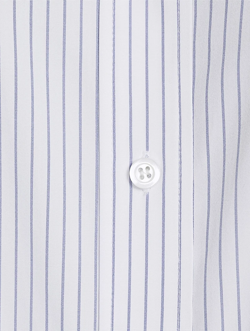 The Charles Poplin Shirt Pinstripe Print