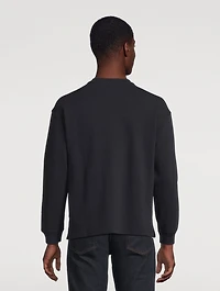 Waffle Textured Long-Sleeve T-Shirt