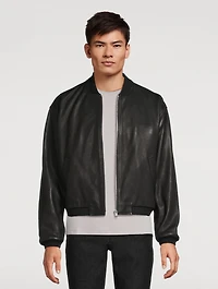 Leather Bomber Jacket
