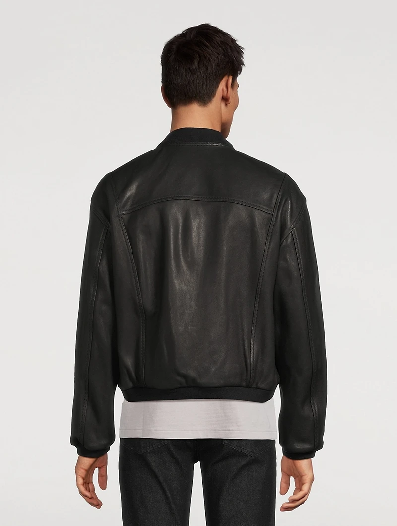 Leather Bomber Jacket