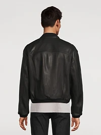 Leather Bomber Jacket