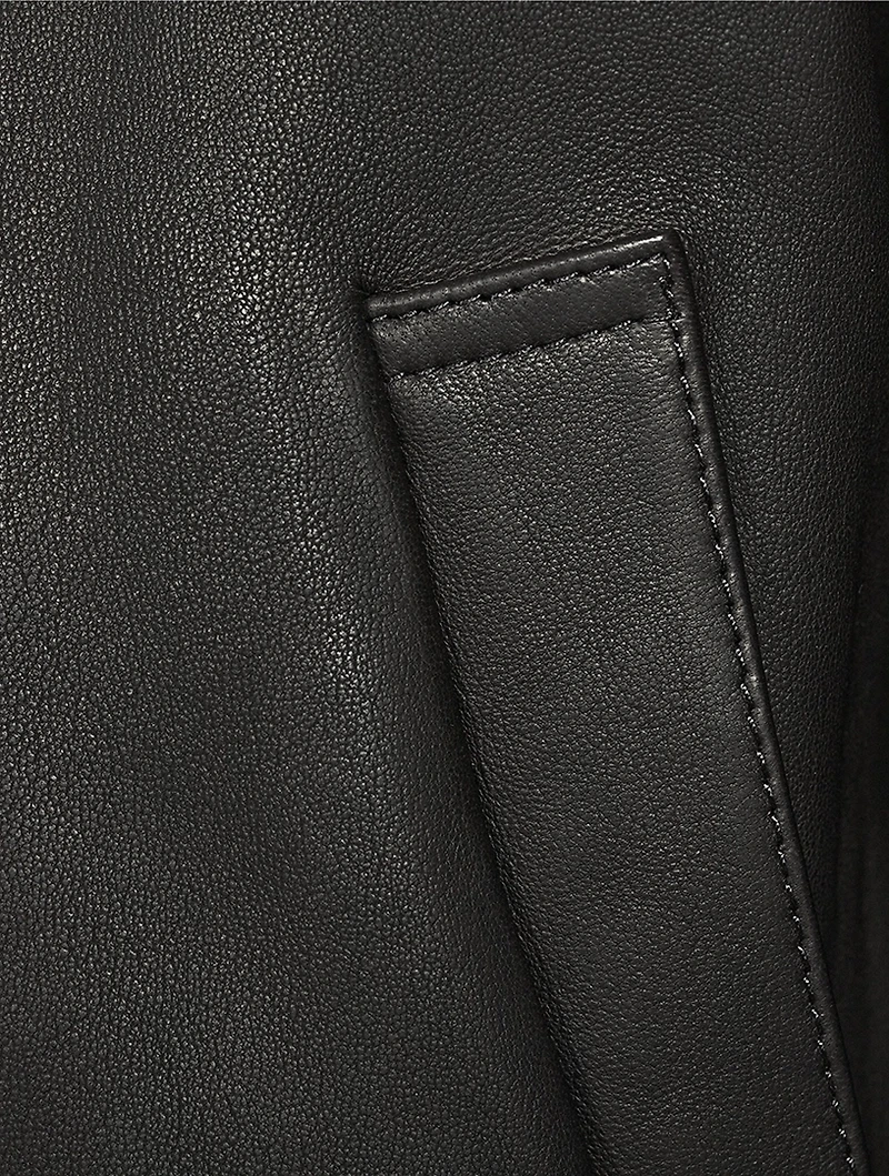 Leather Bomber Jacket