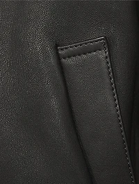 Leather Bomber Jacket