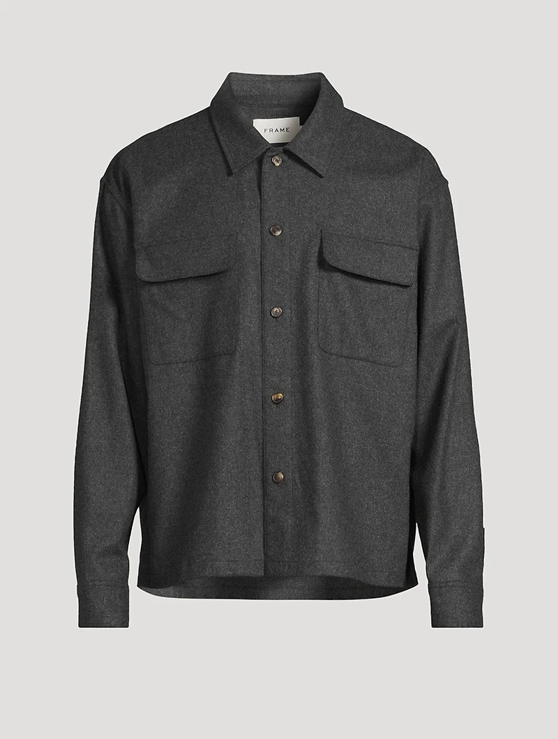 Wool-Blend Overshirt