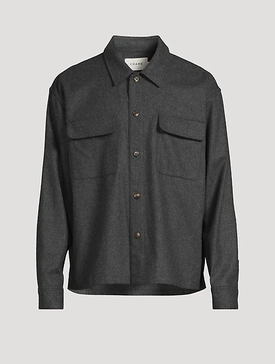 Wool-Blend Overshirt