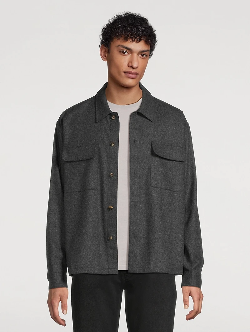 Wool-Blend Overshirt