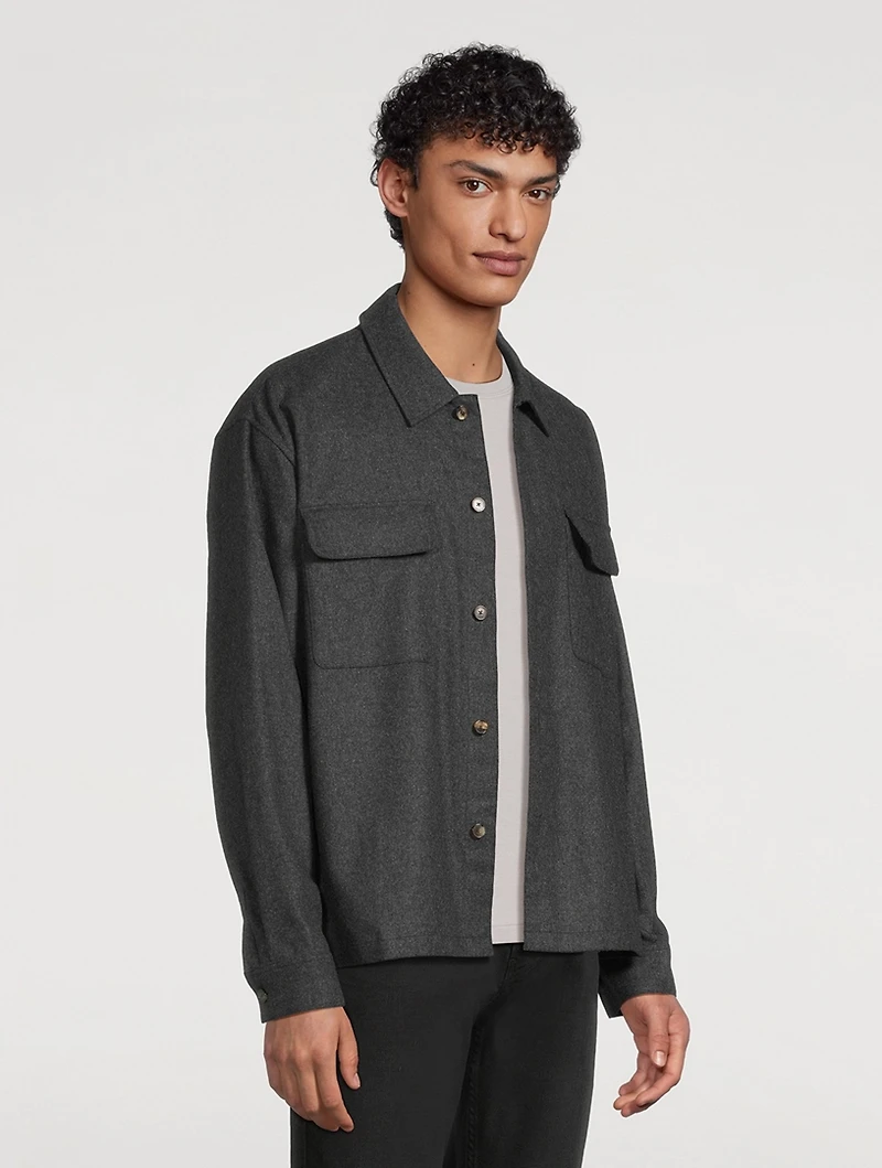 Wool-Blend Overshirt