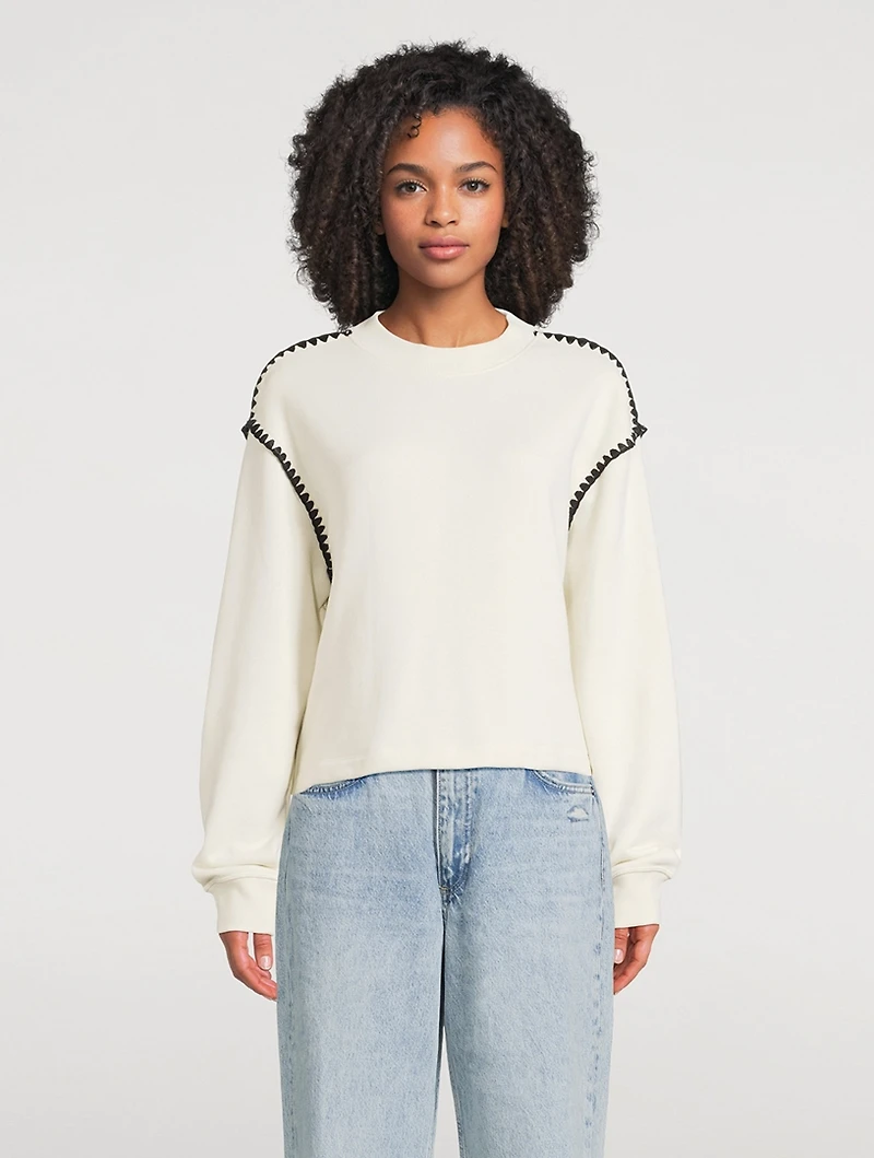 Terry Whipstitch Sweatshirt