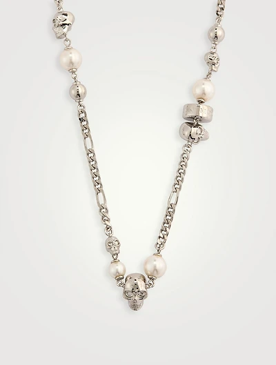 Skull And Pearl Necklace