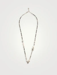 Skull And Pearl Necklace