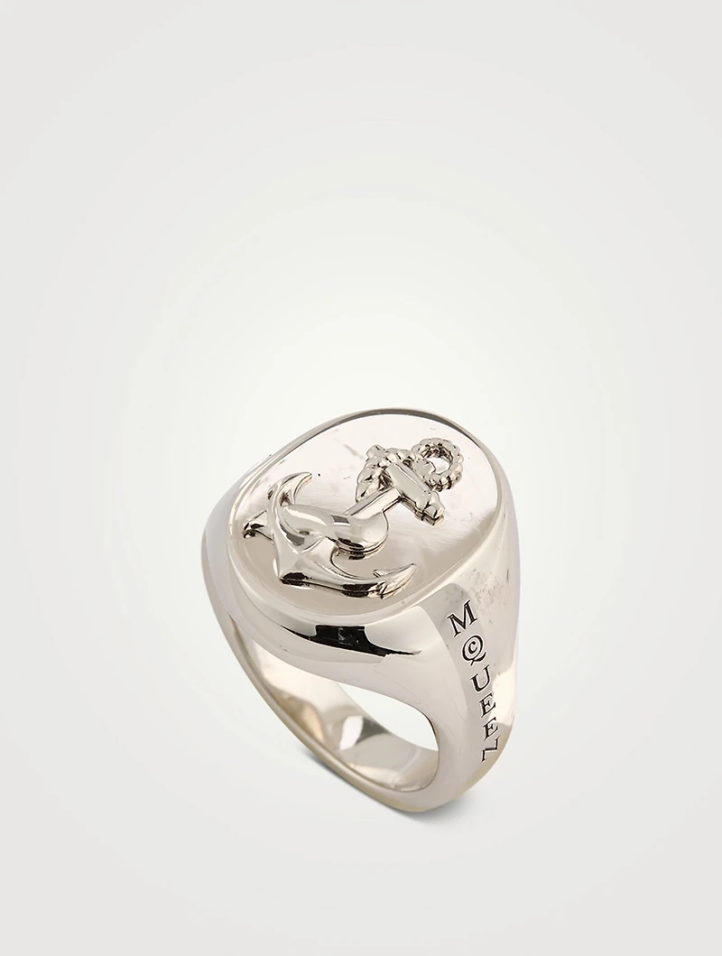 Anchor Signet Ring