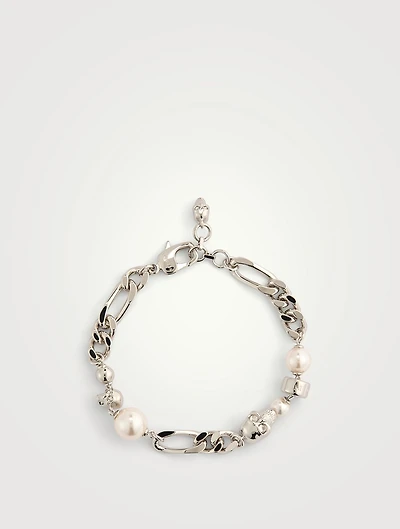 Skull And Pearl Bracelet
