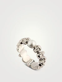 Skull And Pearl Ring