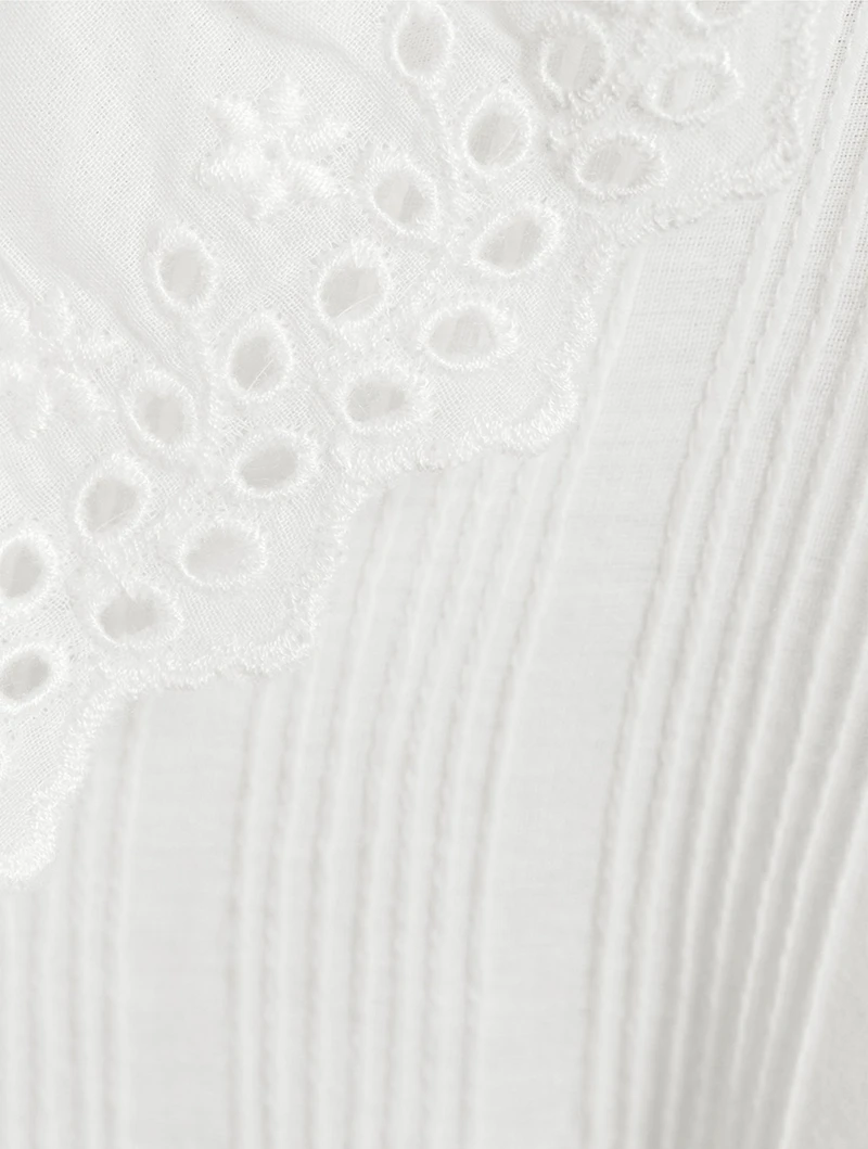 Henri Eyelet Voile Blouse