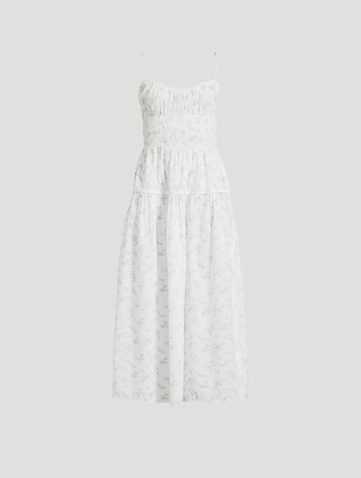 Brigide Smocked Midi Dress Floral Print