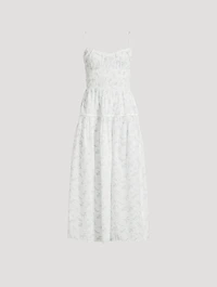 Brigide Smocked Midi Dress Floral Print