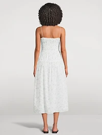 Brigide Smocked Midi Dress Floral Print