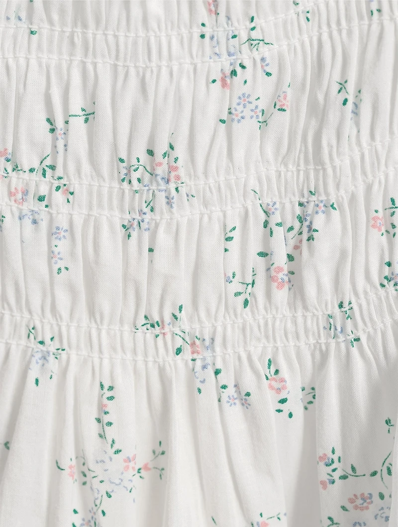 Brigide Smocked Midi Dress Floral Print