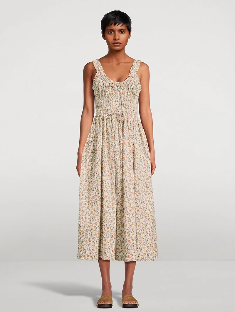 Emmaretta Midi Dress Floral Print