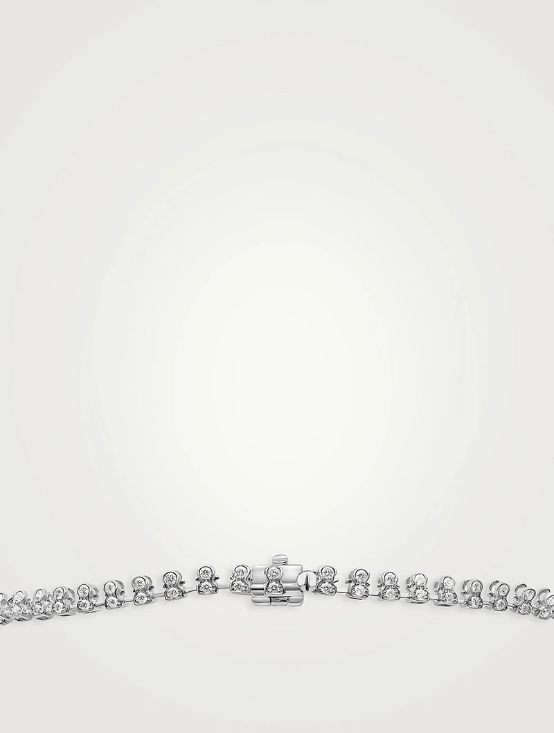 Zyyp 18K White Gold South Sea Pearl And Diamond Zip Necklace