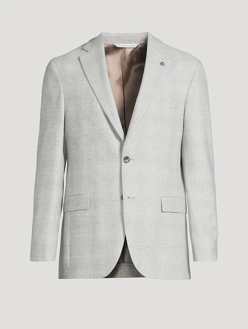Wool And Cashmere Jacket Check Print
