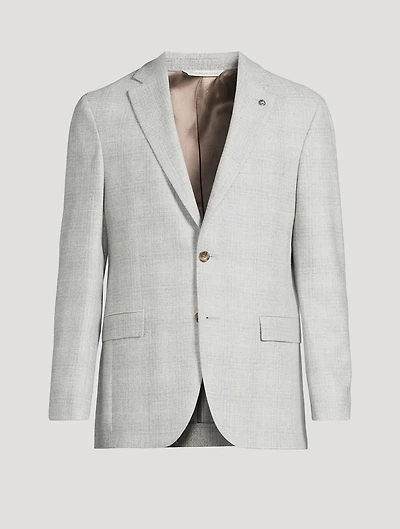 Wool And Cashmere Jacket Check Print