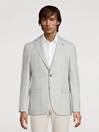 Wool And Cashmere Jacket Check Print