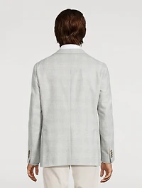 Wool And Cashmere Jacket Check Print