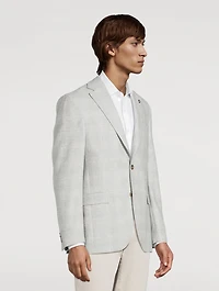 Wool And Cashmere Jacket Check Print