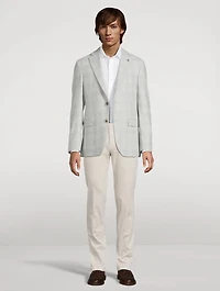 Wool And Cashmere Jacket Check Print