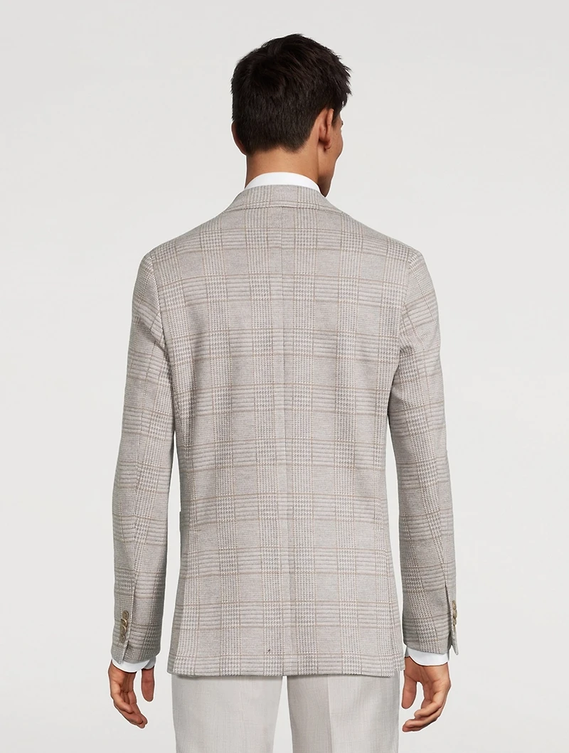 Wool Jacket Plaid Print