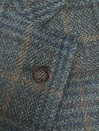 Wool And Silk Jacket Check Print