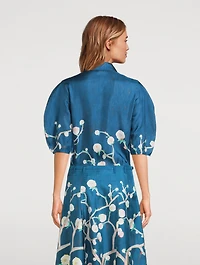 Sansi Silk Shirt Floral Print