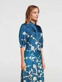 Sansi Silk Shirt Floral Print