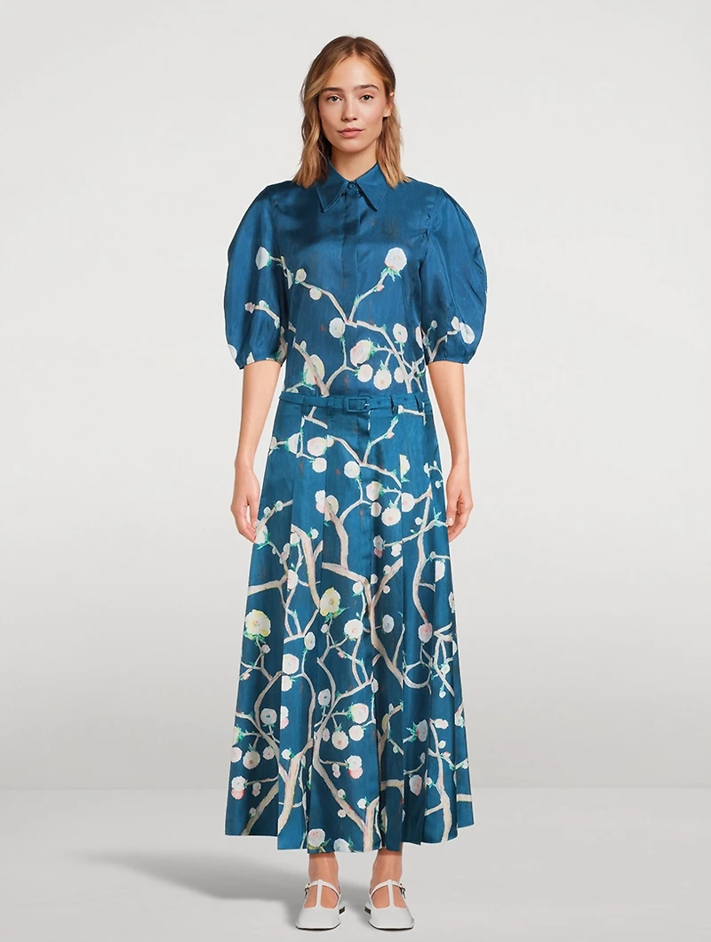 Sansi Silk Shirt Floral Print